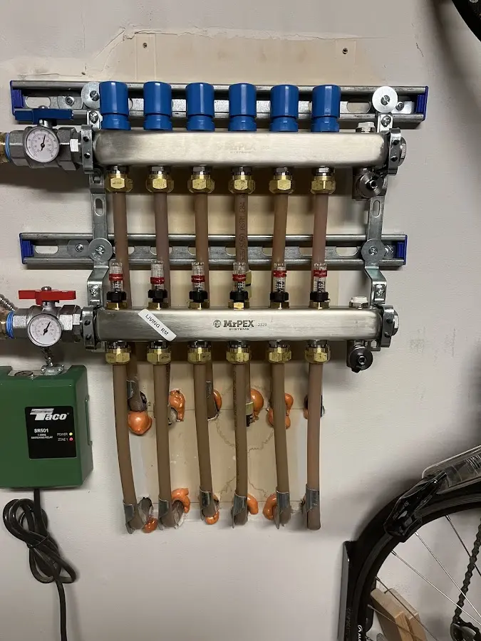 Plumber performing Gas Line Installation at a residential property in Beacon